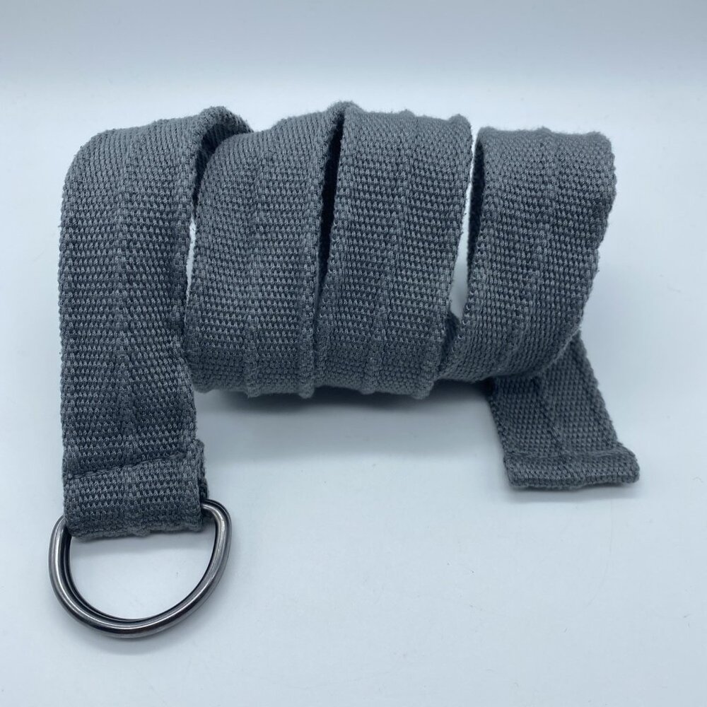 Unbranded Gray D-Ring Belt Men's Size M 31-34 End to End 42"